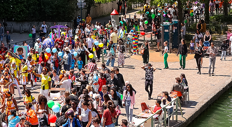 Photo paysage de la fête de la ville à Pantin en 2024
