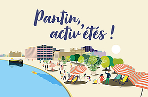 visuel représentant pantin l'été, les activités