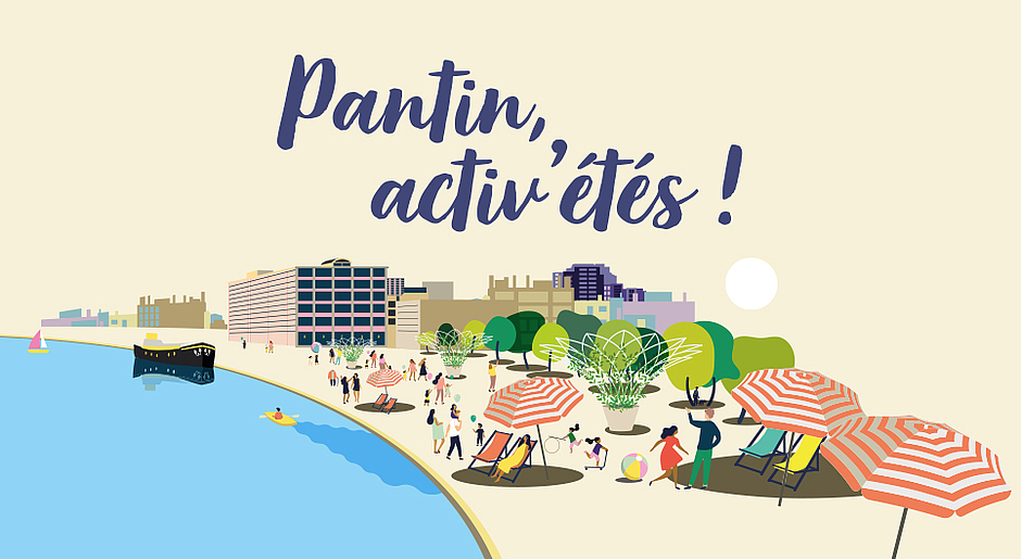 visuel représentant pantin l'été, les activités