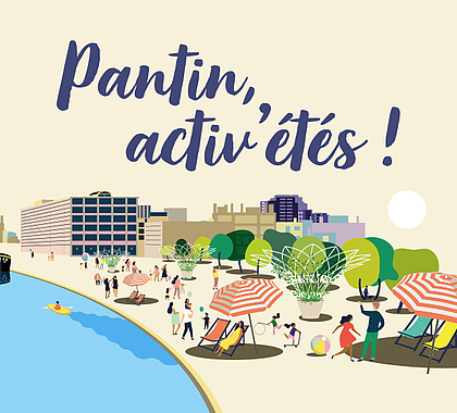 visuel représentant pantin l'été, les activités