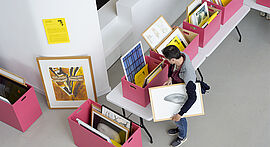 Photo prise à l'occasion d'une ancienne édition de l'artothèque à Pantin