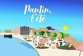 visuel représentant l'été à Pantin en 2025