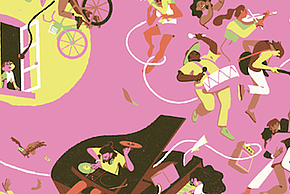 visuel représentant la fête de la musique à Pantin en 2025